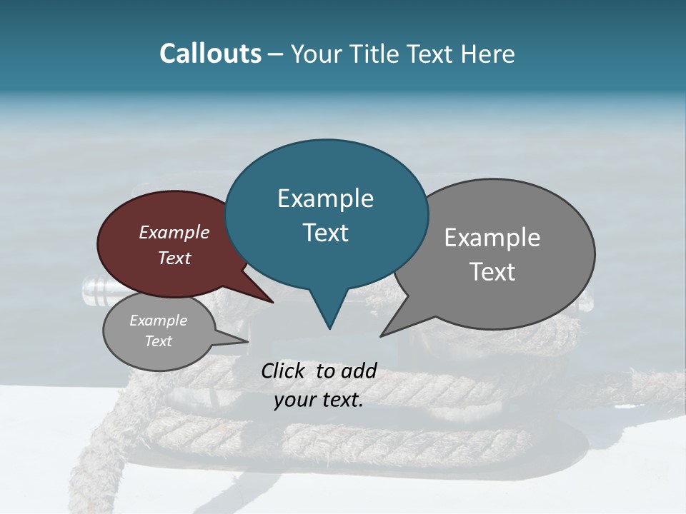 A Rope On The Side Of A Boat In The Water PowerPoint Template