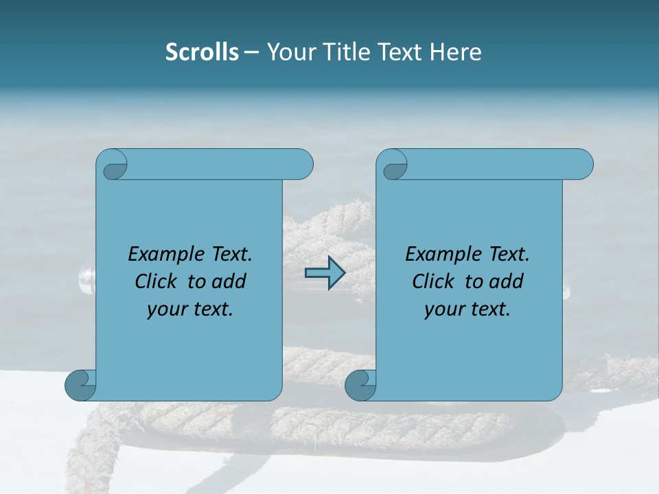 A Rope On The Side Of A Boat In The Water PowerPoint Template