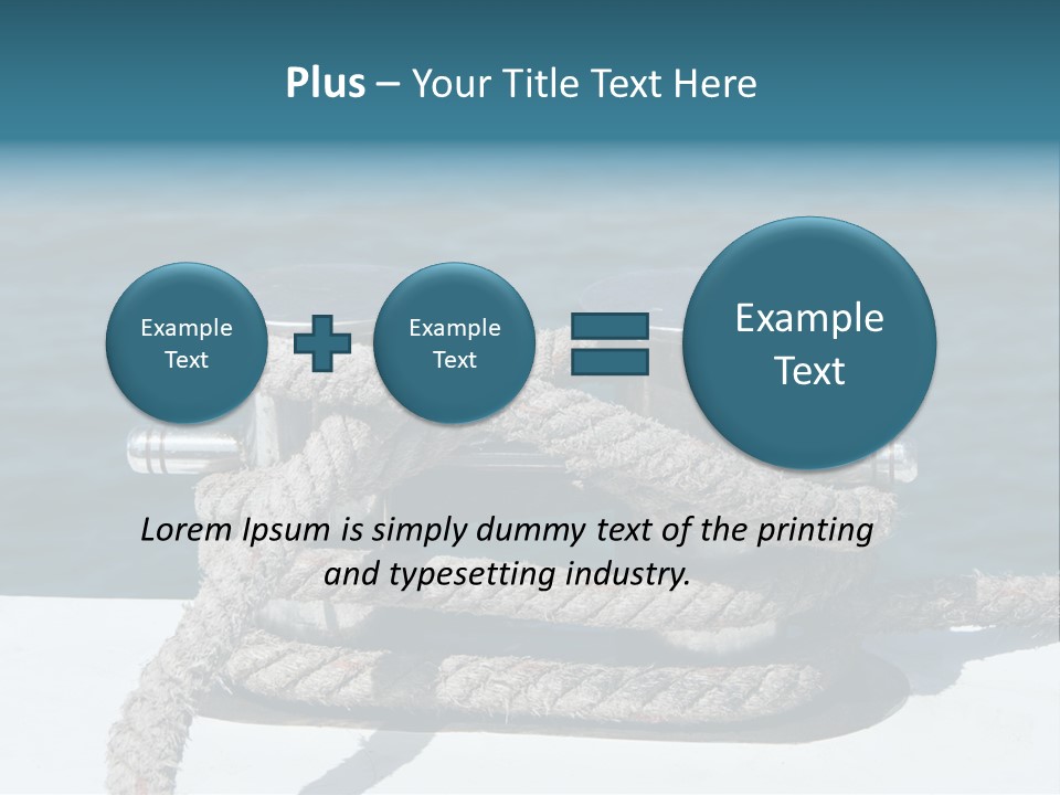 A Rope On The Side Of A Boat In The Water PowerPoint Template