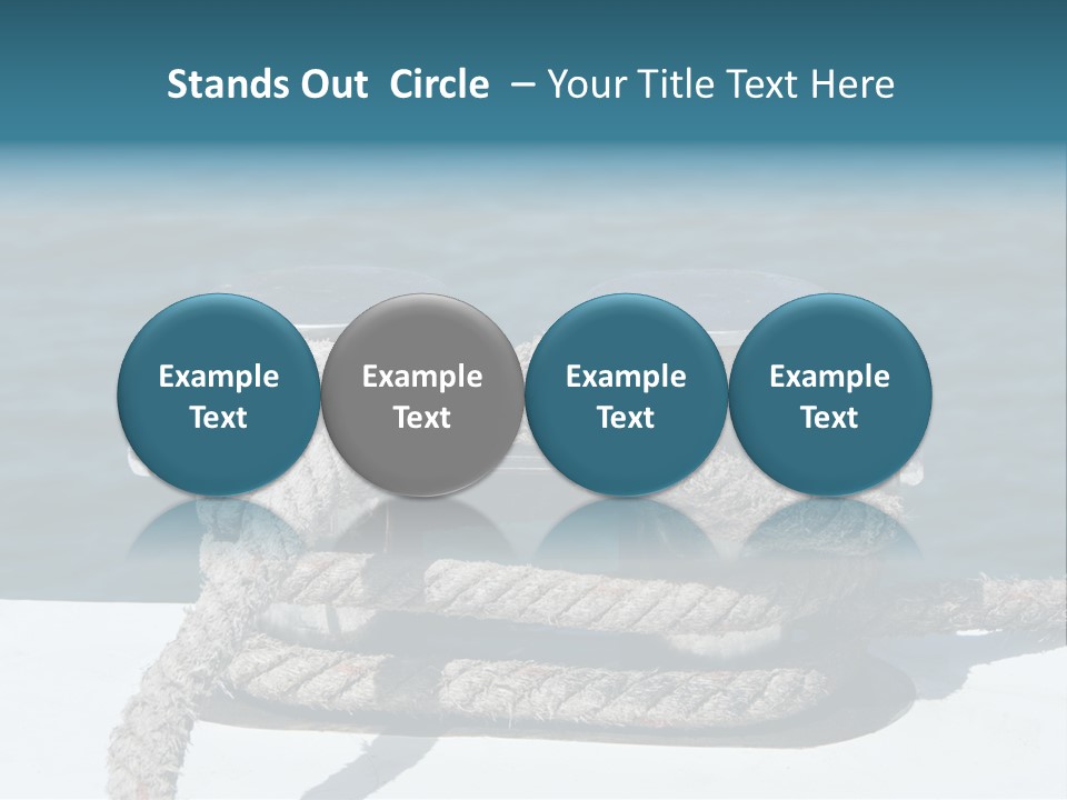 A Rope On The Side Of A Boat In The Water PowerPoint Template