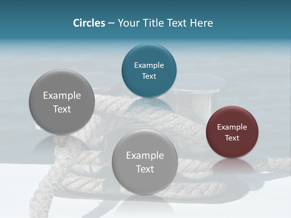 A Rope On The Side Of A Boat In The Water PowerPoint Template