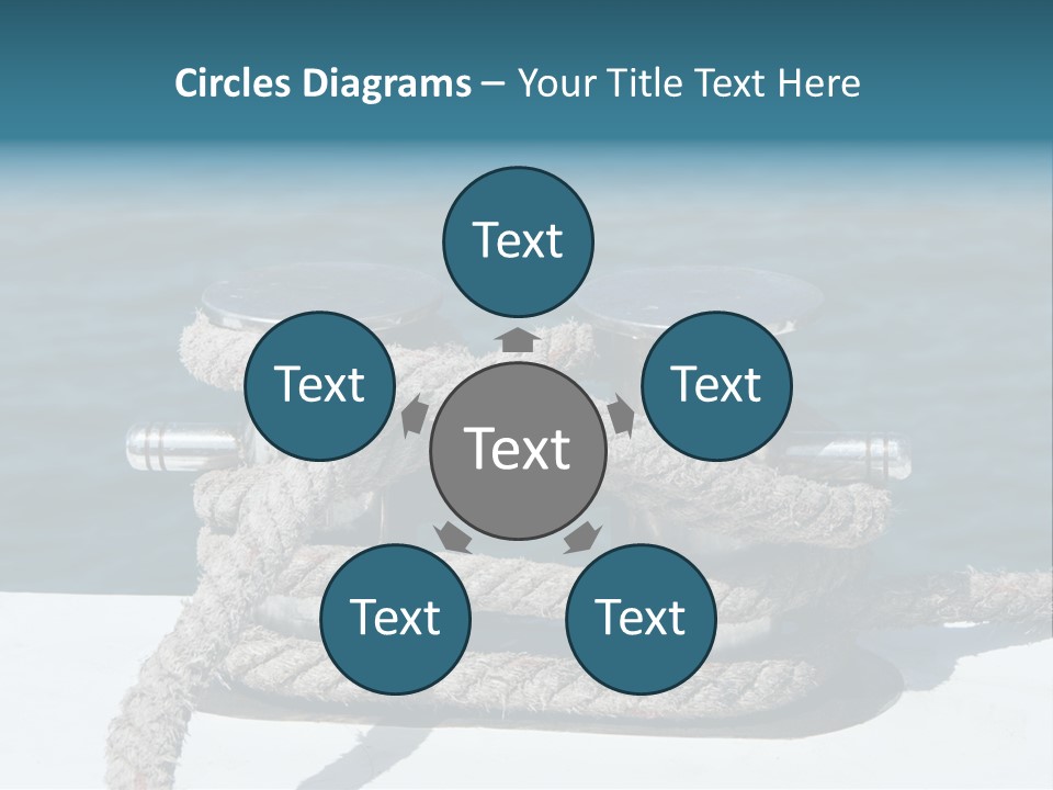 A Rope On The Side Of A Boat In The Water PowerPoint Template
