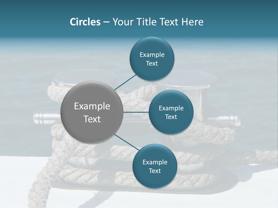 A Rope On The Side Of A Boat In The Water PowerPoint Template