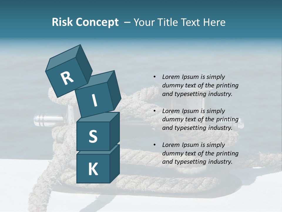 A Rope On The Side Of A Boat In The Water PowerPoint Template