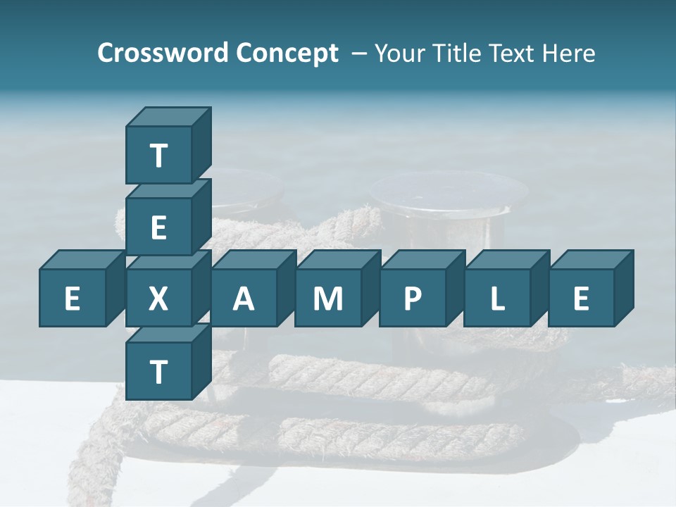 A Rope On The Side Of A Boat In The Water PowerPoint Template