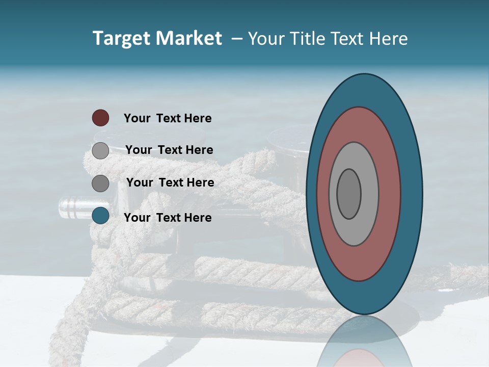 A Rope On The Side Of A Boat In The Water PowerPoint Template
