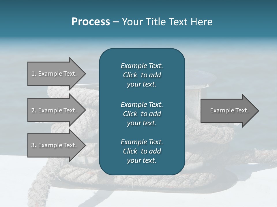 A Rope On The Side Of A Boat In The Water PowerPoint Template