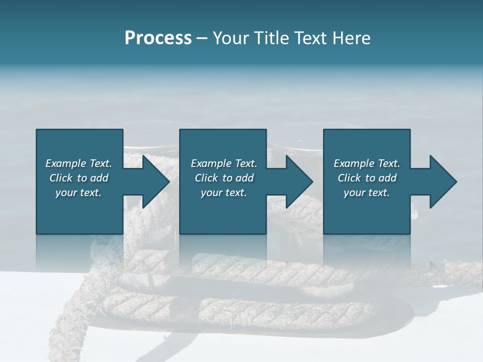 A Rope On The Side Of A Boat In The Water PowerPoint Template