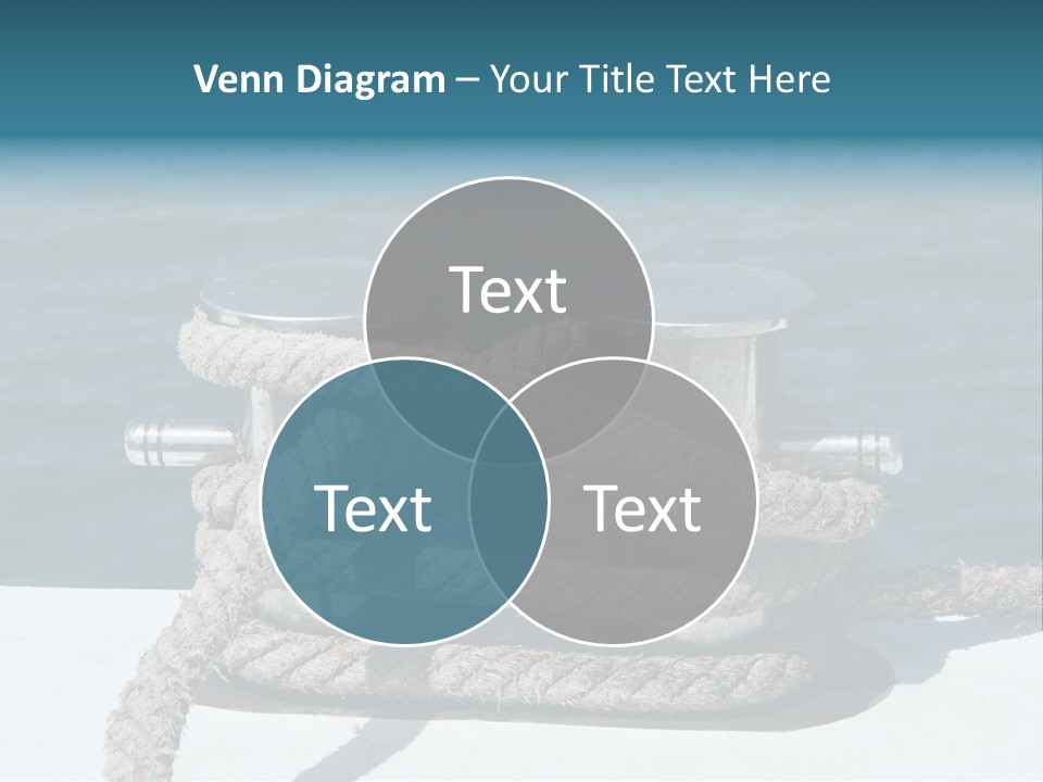 A Rope On The Side Of A Boat In The Water PowerPoint Template