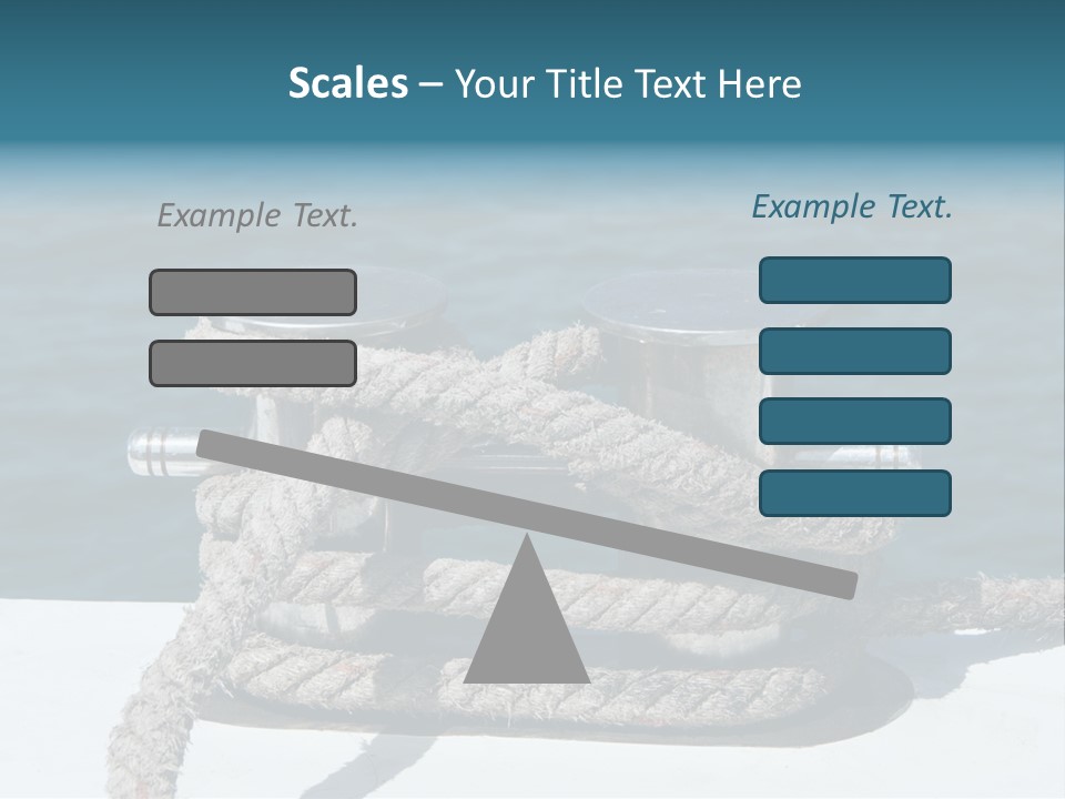A Rope On The Side Of A Boat In The Water PowerPoint Template