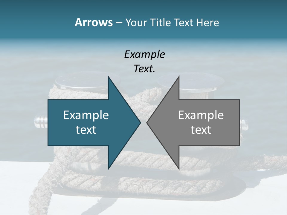 A Rope On The Side Of A Boat In The Water PowerPoint Template