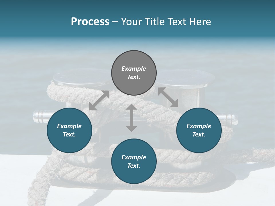 A Rope On The Side Of A Boat In The Water PowerPoint Template