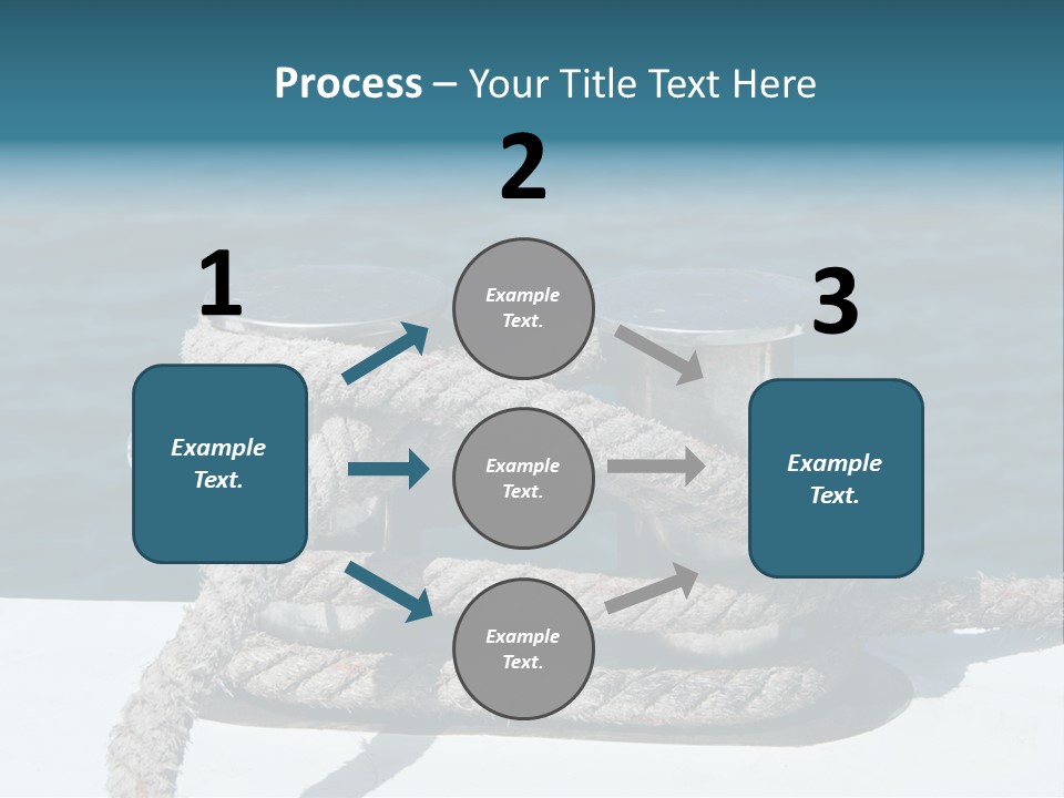 A Rope On The Side Of A Boat In The Water PowerPoint Template