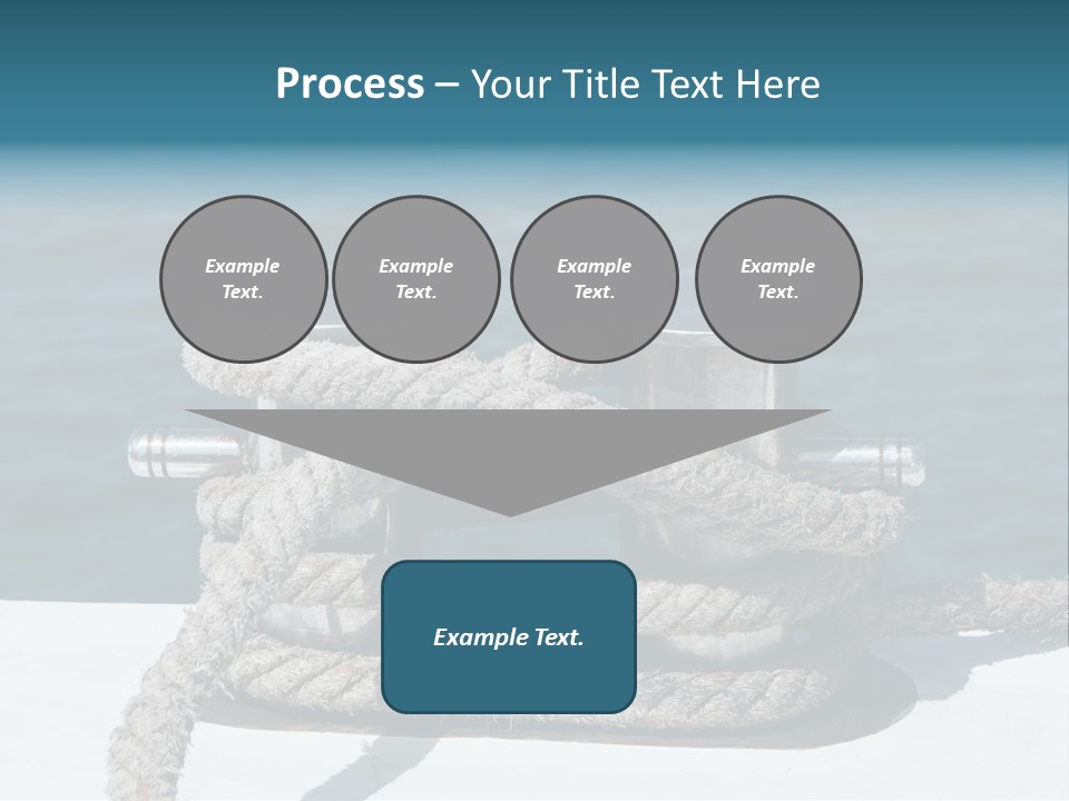 A Rope On The Side Of A Boat In The Water PowerPoint Template