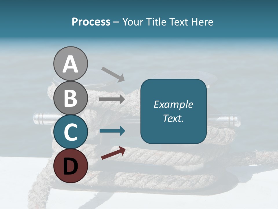 A Rope On The Side Of A Boat In The Water PowerPoint Template