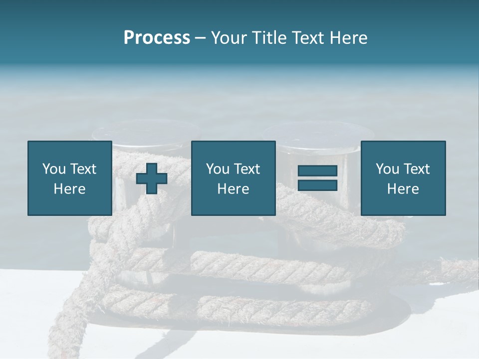 A Rope On The Side Of A Boat In The Water PowerPoint Template