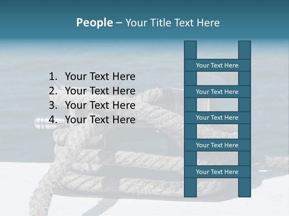 A Rope On The Side Of A Boat In The Water PowerPoint Template