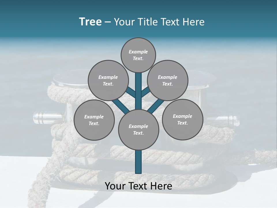 A Rope On The Side Of A Boat In The Water PowerPoint Template
