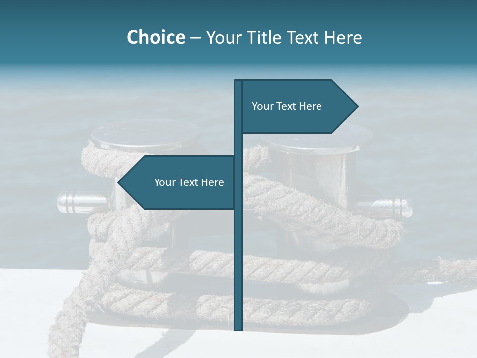 A Rope On The Side Of A Boat In The Water PowerPoint Template