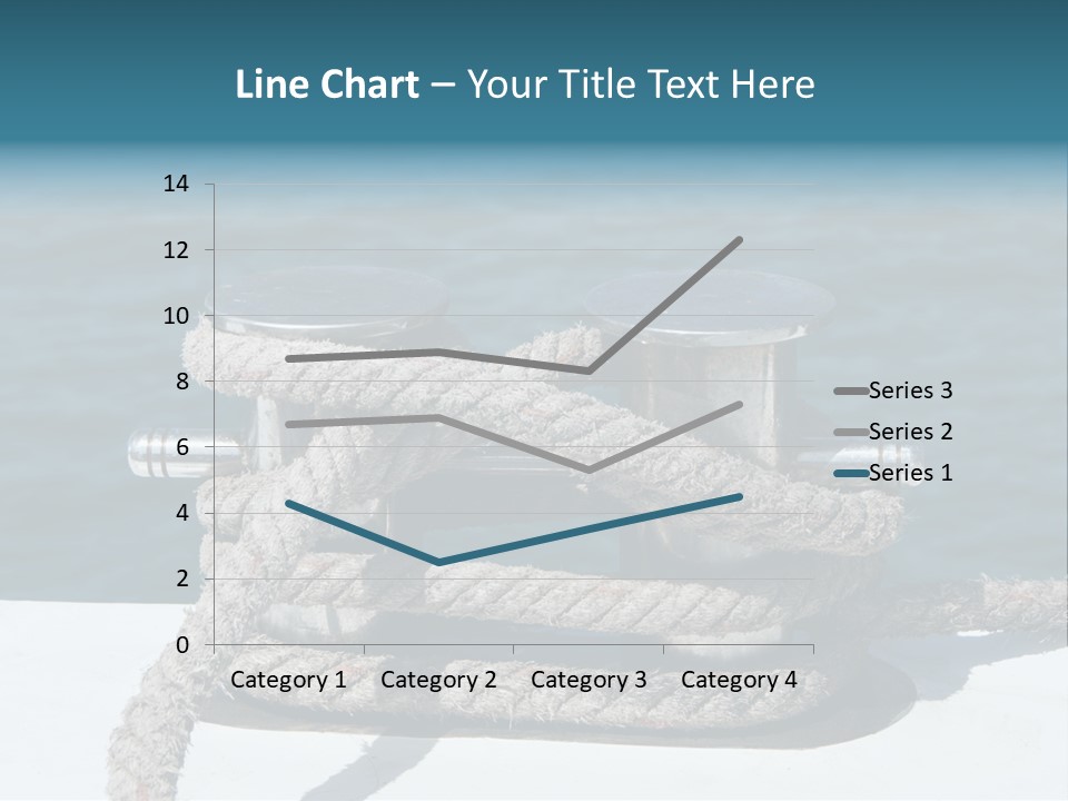 A Rope On The Side Of A Boat In The Water PowerPoint Template