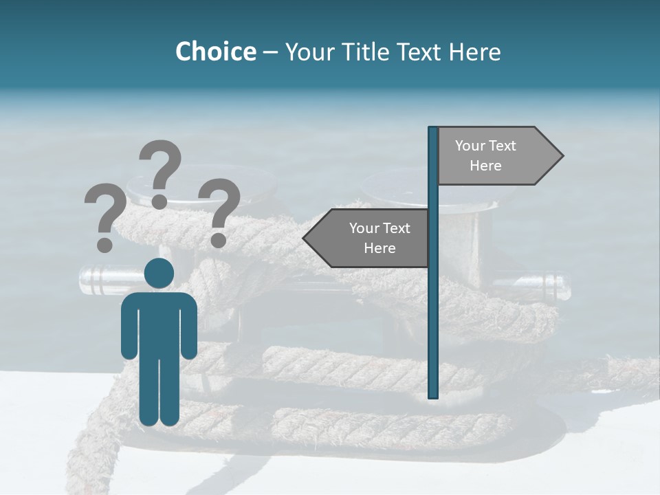 A Rope On The Side Of A Boat In The Water PowerPoint Template