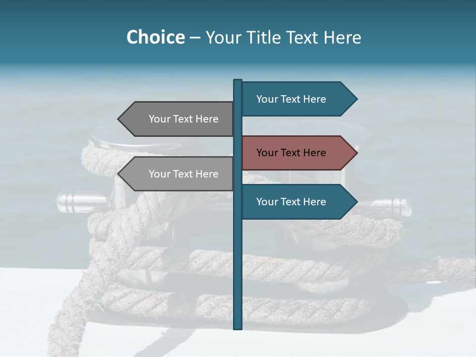 A Rope On The Side Of A Boat In The Water PowerPoint Template
