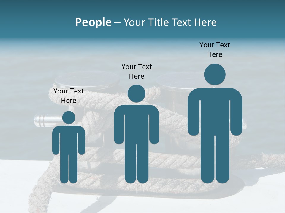 A Rope On The Side Of A Boat In The Water PowerPoint Template