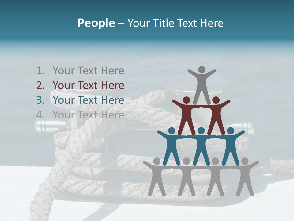 A Rope On The Side Of A Boat In The Water PowerPoint Template
