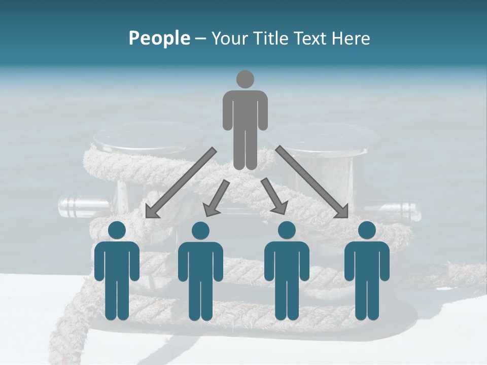 A Rope On The Side Of A Boat In The Water PowerPoint Template