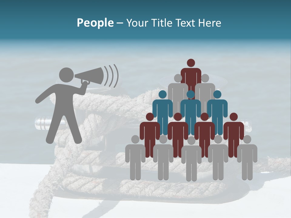 A Rope On The Side Of A Boat In The Water PowerPoint Template