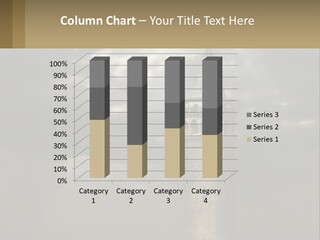 A Tall Tower With A Sky Background With Clouds PowerPoint Template