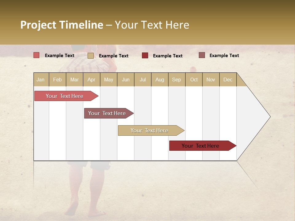 A Man Standing On A Beach Holding A Cell Phone To His Ear PowerPoint Template