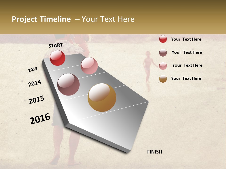 A Man Standing On A Beach Holding A Cell Phone To His Ear PowerPoint Template