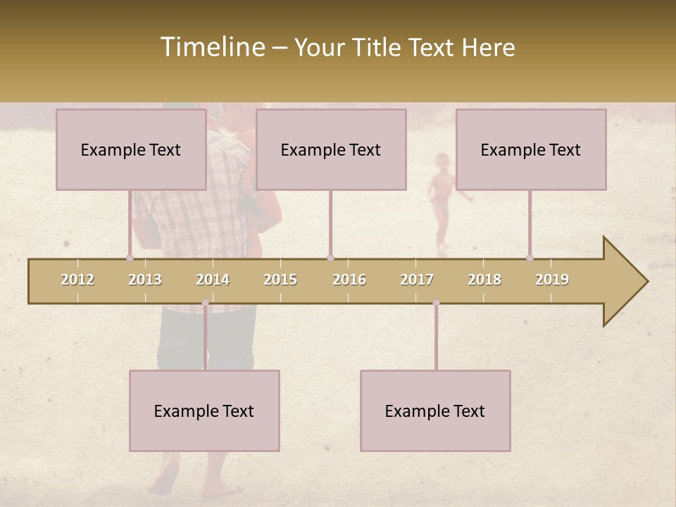 A Man Standing On A Beach Holding A Cell Phone To His Ear PowerPoint Template