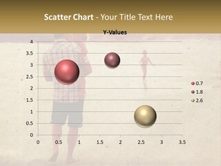 A Man Standing On A Beach Holding A Cell Phone To His Ear PowerPoint Template