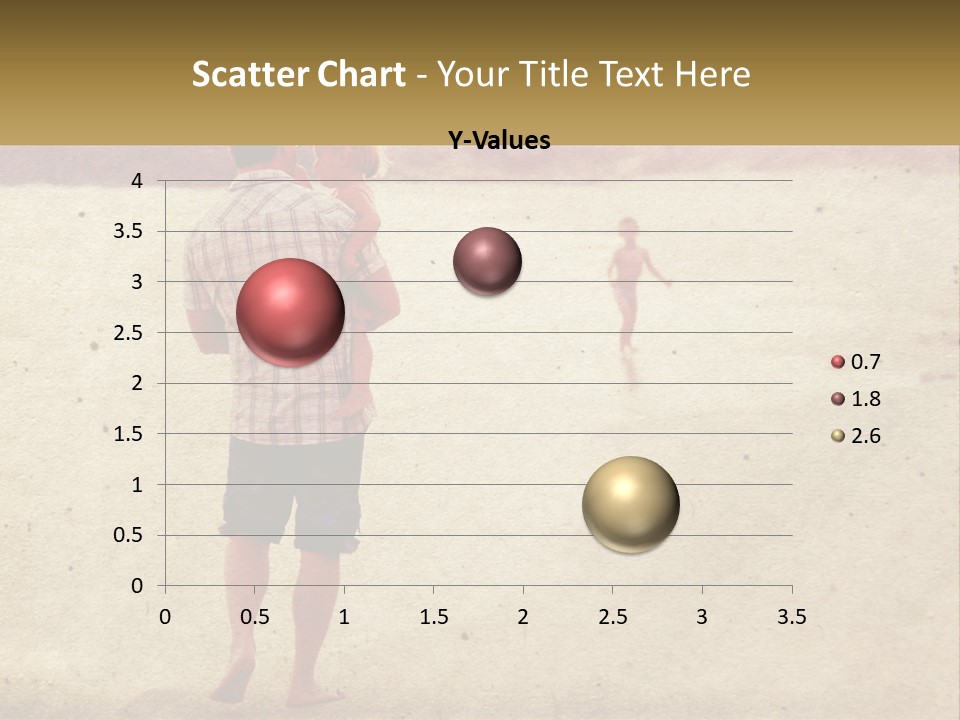A Man Standing On A Beach Holding A Cell Phone To His Ear PowerPoint Template