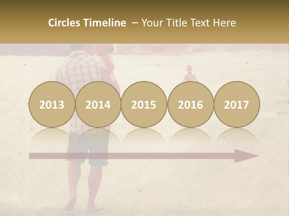 A Man Standing On A Beach Holding A Cell Phone To His Ear PowerPoint Template