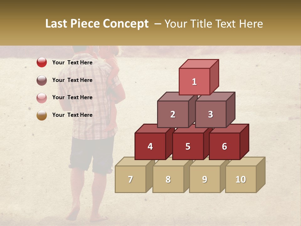 A Man Standing On A Beach Holding A Cell Phone To His Ear PowerPoint Template
