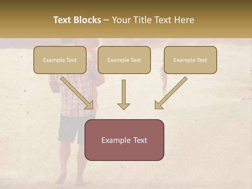 A Man Standing On A Beach Holding A Cell Phone To His Ear PowerPoint Template