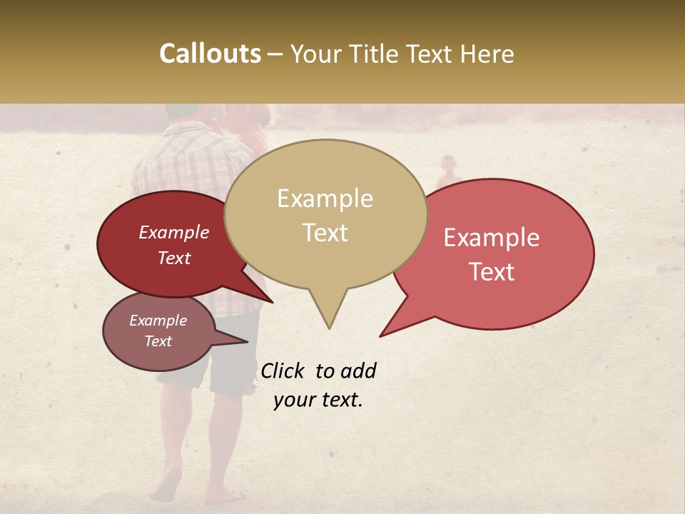 A Man Standing On A Beach Holding A Cell Phone To His Ear PowerPoint Template