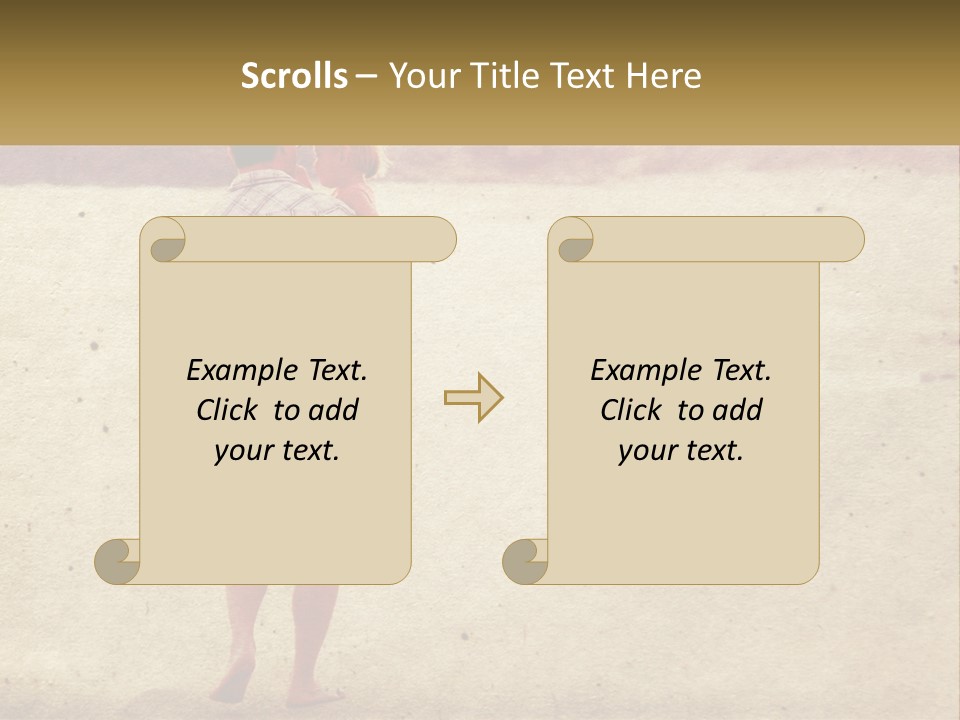 A Man Standing On A Beach Holding A Cell Phone To His Ear PowerPoint Template