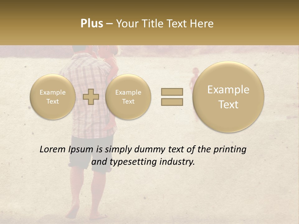 A Man Standing On A Beach Holding A Cell Phone To His Ear PowerPoint Template