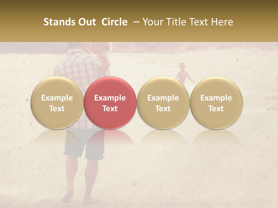 A Man Standing On A Beach Holding A Cell Phone To His Ear PowerPoint Template