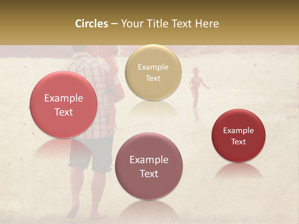 A Man Standing On A Beach Holding A Cell Phone To His Ear PowerPoint Template