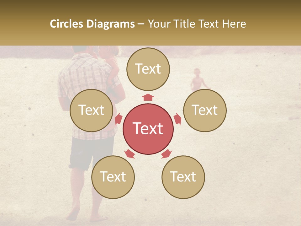 A Man Standing On A Beach Holding A Cell Phone To His Ear PowerPoint Template