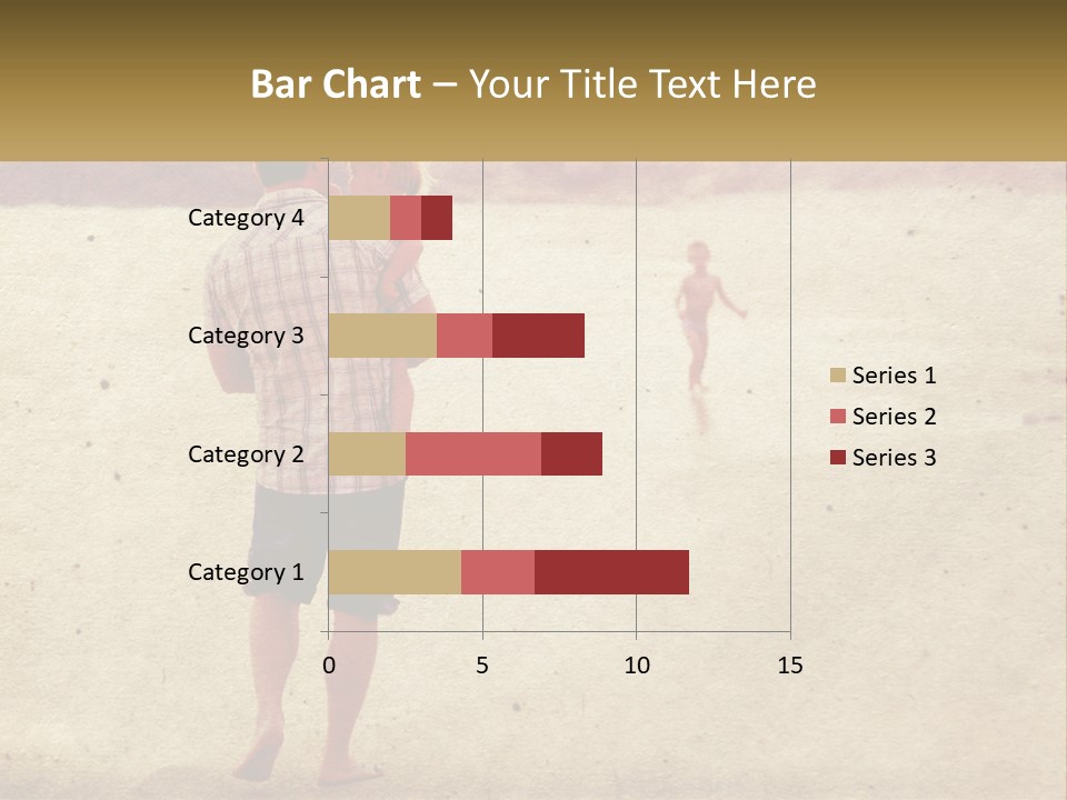 A Man Standing On A Beach Holding A Cell Phone To His Ear PowerPoint Template