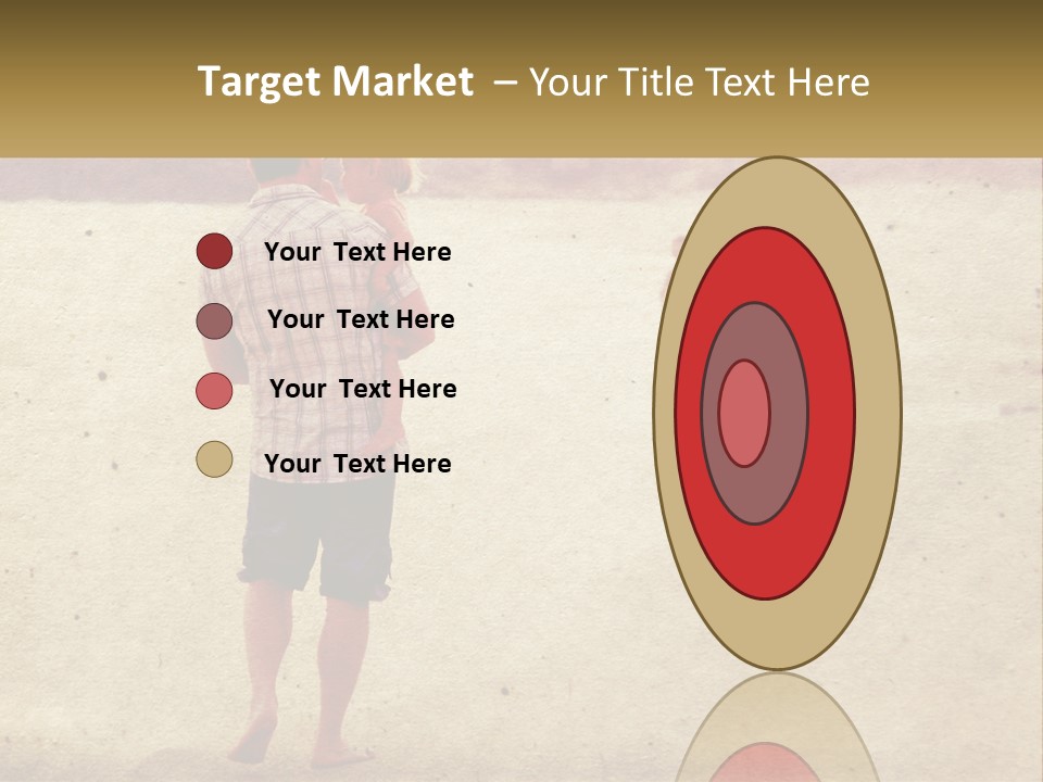 A Man Standing On A Beach Holding A Cell Phone To His Ear PowerPoint Template