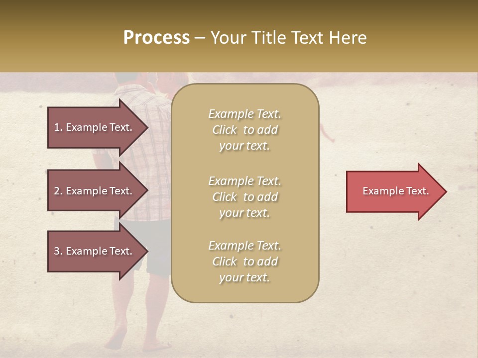 A Man Standing On A Beach Holding A Cell Phone To His Ear PowerPoint Template