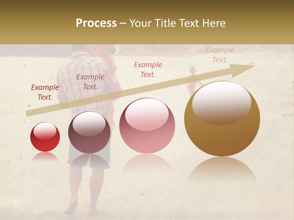 A Man Standing On A Beach Holding A Cell Phone To His Ear PowerPoint Template