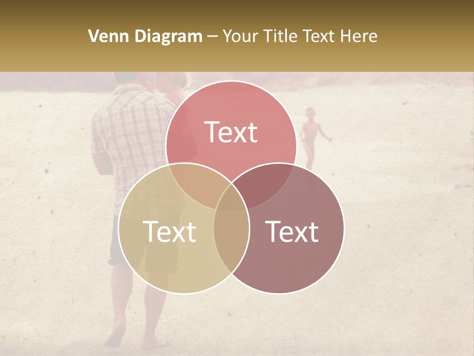 A Man Standing On A Beach Holding A Cell Phone To His Ear PowerPoint Template